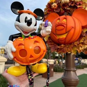 Disney Mickey Mouse Pumpkin Popcorn Bucket
